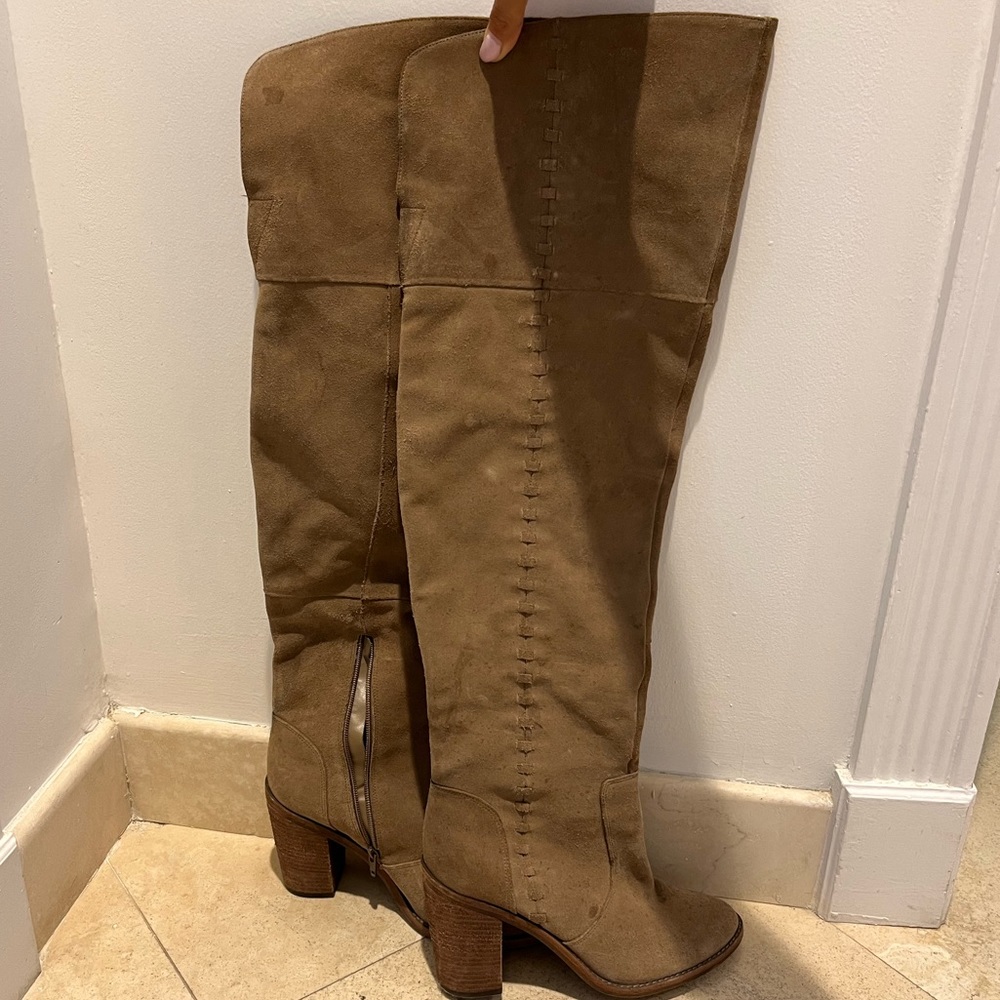 Vince Camuto over the knee suede boots